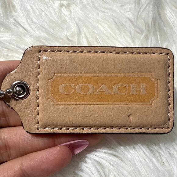 2.5" COACH Fob Bag Charm Hang tag Hangtag - Picture 1 of 2